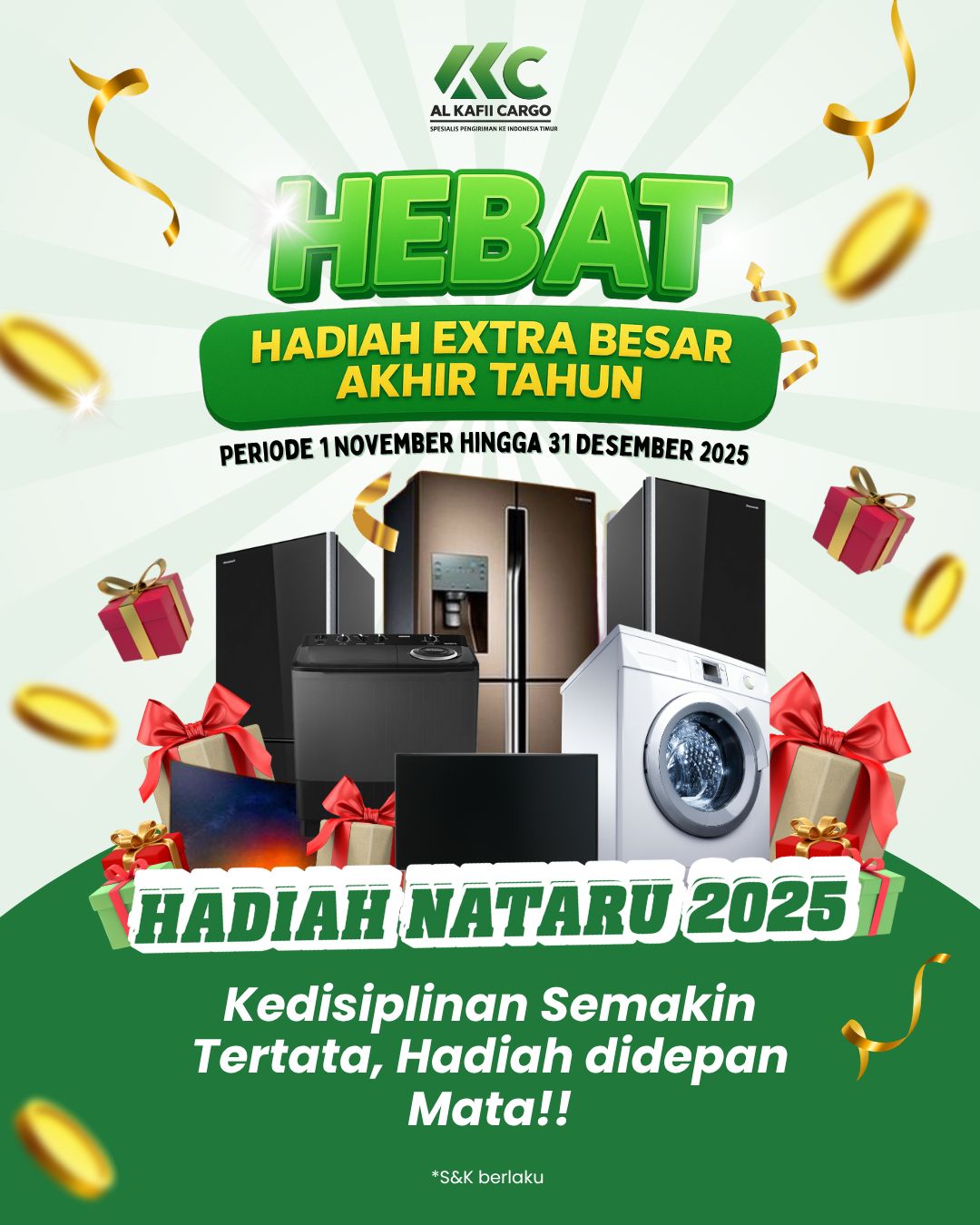 Apresiasi Kedisiplinan: Al Kafii Cargo Hadirkan Undian Hadiah Akhir Tahun 2025