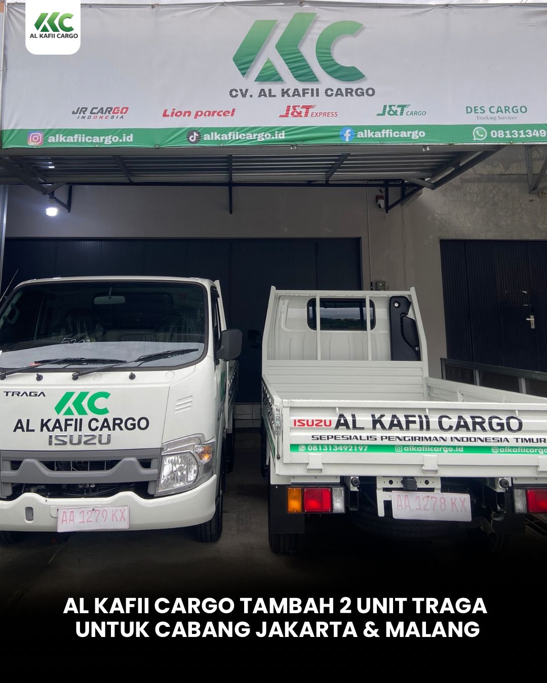 Al Kafii Cargo Tambah 2 Unit Traga untuk Cabang Jakarta & Malang