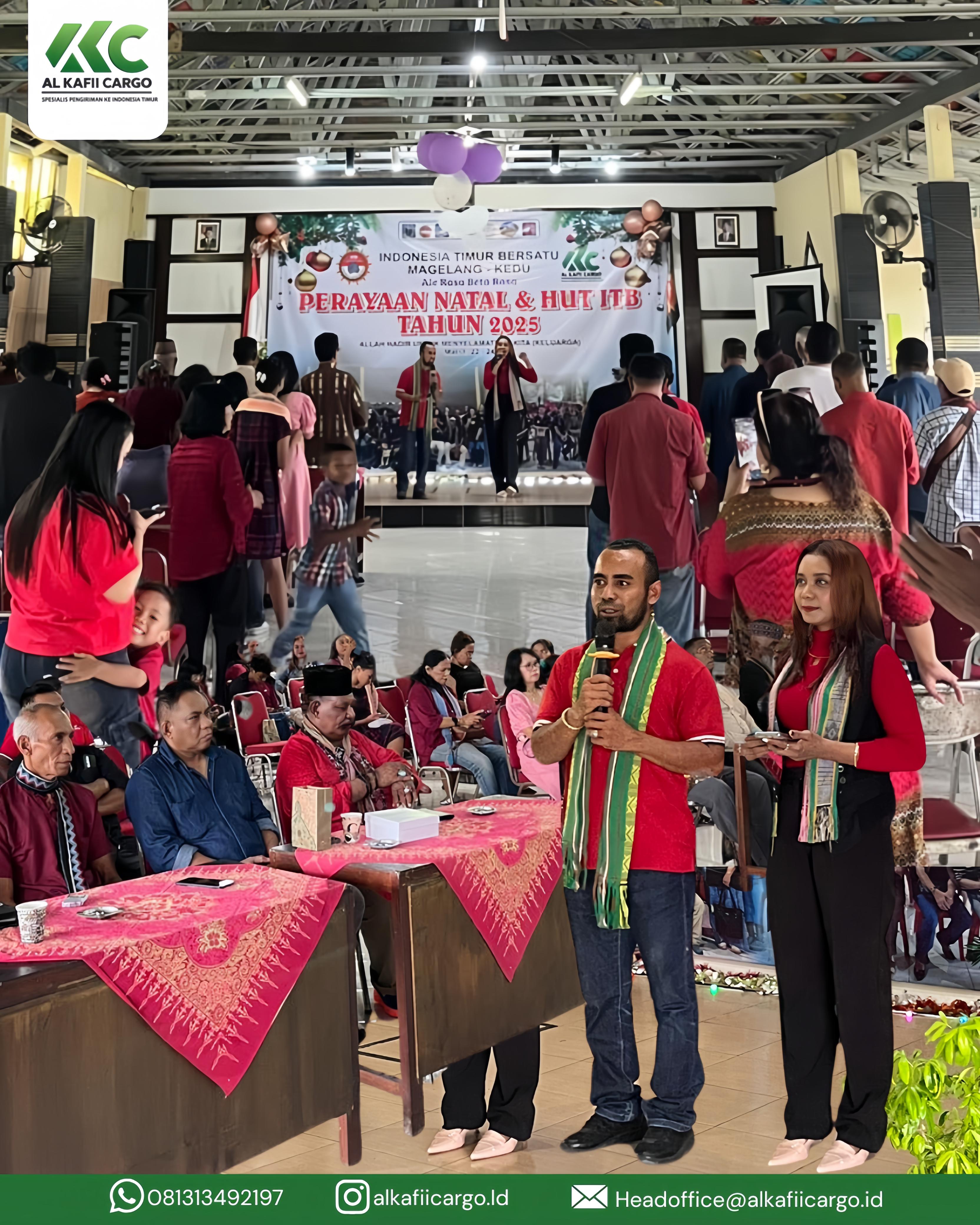 Al Kafii Cargo Dukung Perayaan Natal & HUT Indonesia Timur Bersatu Magelang–Kedu Tahun 2025