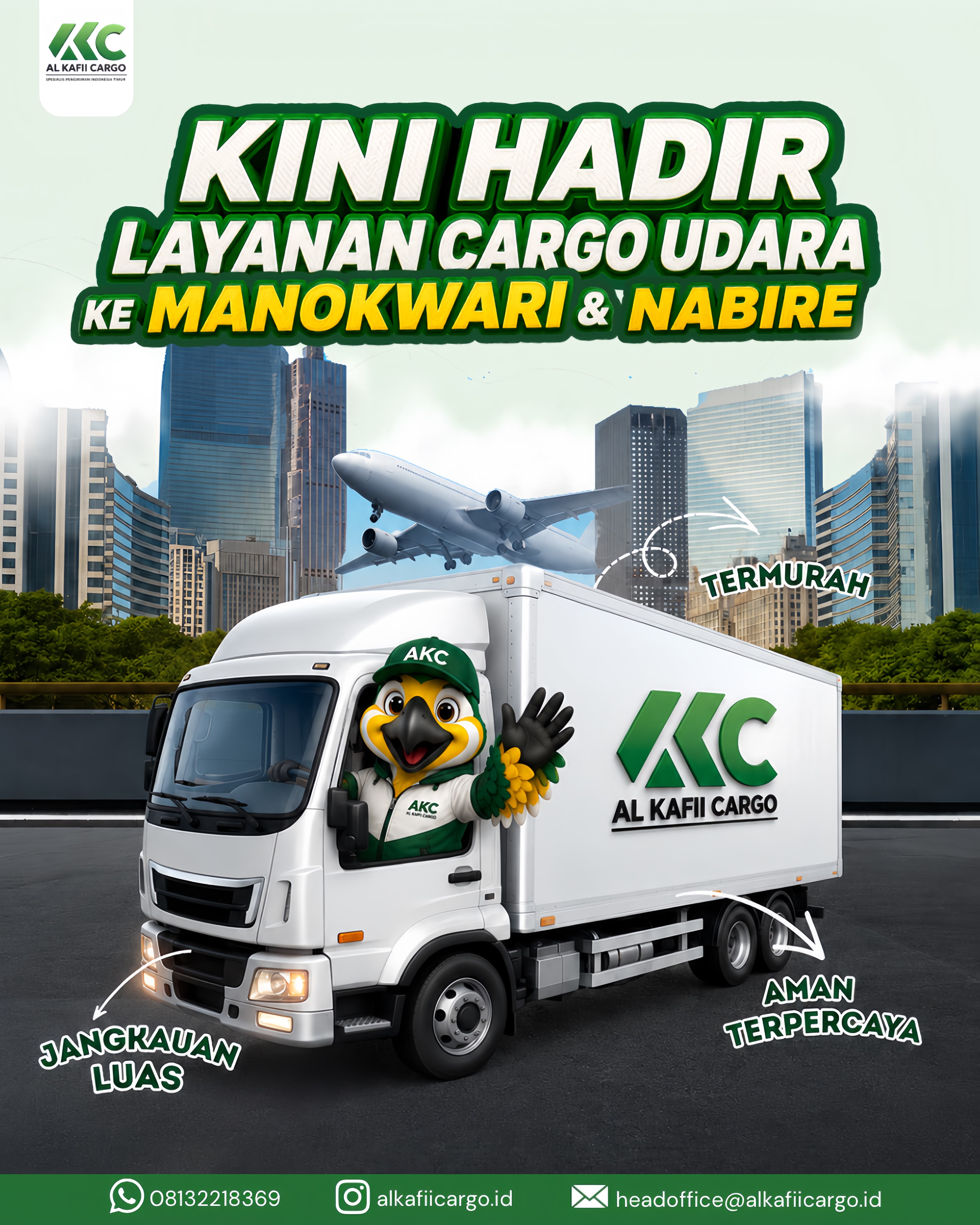 Kini Hadir Layanan Cargo Udara ke Manokwari & Nabire Bersama Al Kafii Cargo