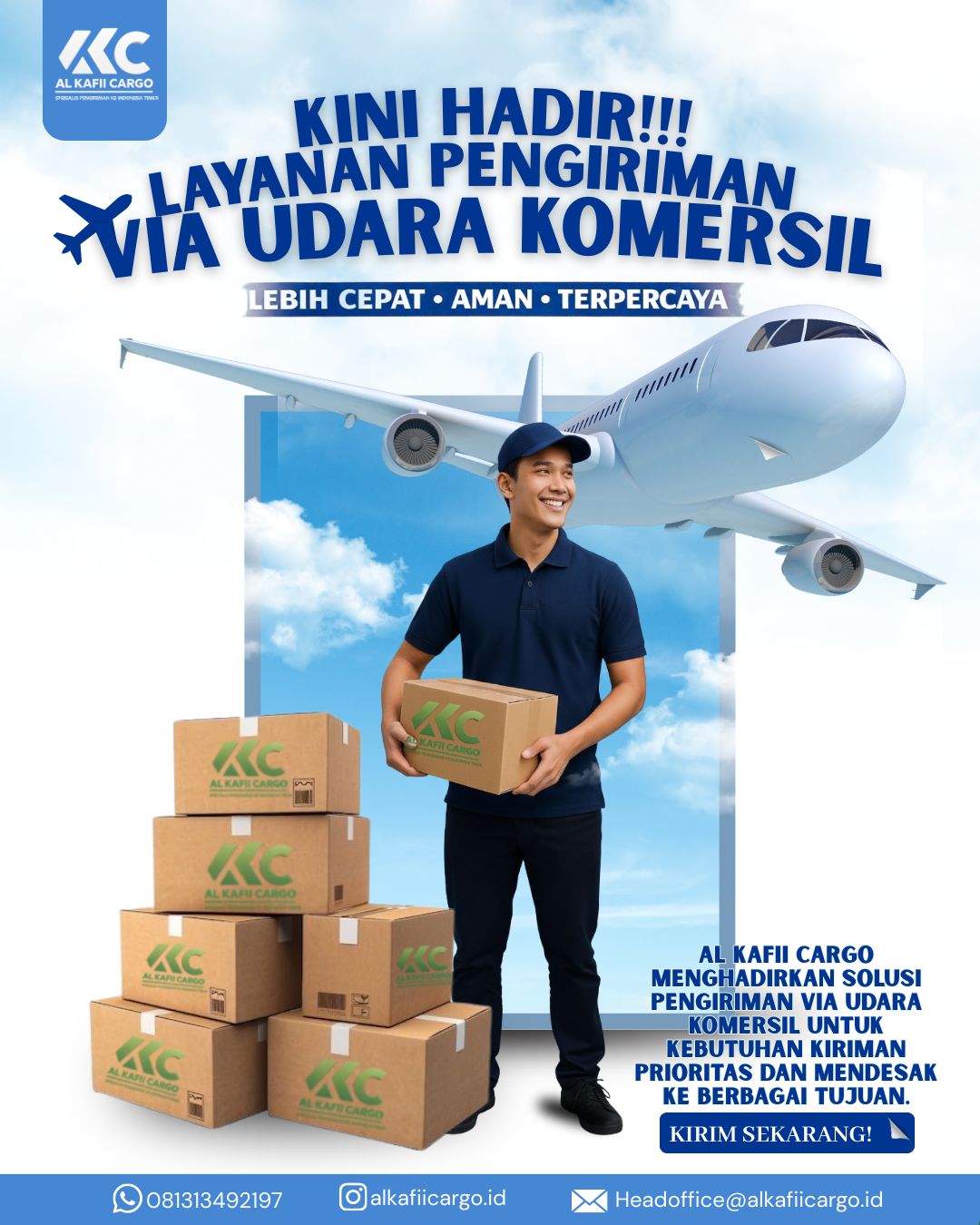 Layanan Baru Al Kafii Cargo: Udara Komersil